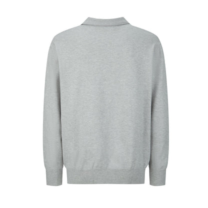 CELINE Embroidered Arc de Triomphe Knitted Polo Cotton