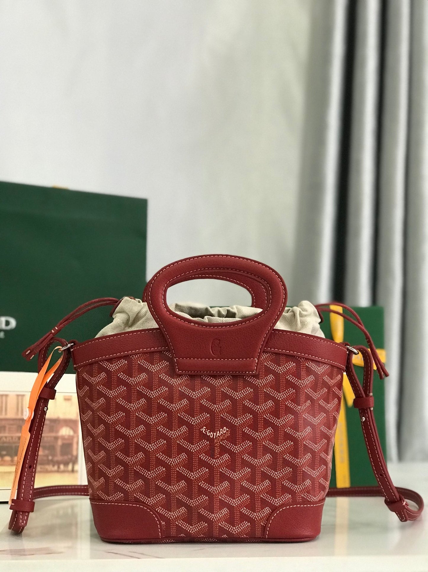 Goyard 2026 Beluga Bag 23cm Canvas Cowhide
