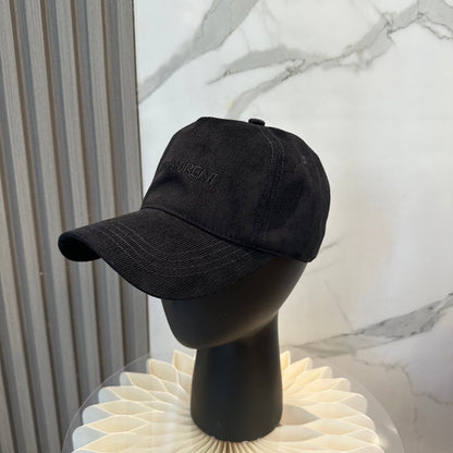YSL Baseball Cap with Embroidered Letters 295318