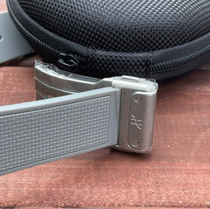 Hublot MP-10 Tourbillon Weight Energy System Titanium Watch Grey Strap