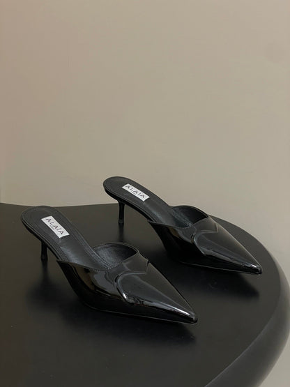 Alaia 2026 Mules 65mm Patent Leather 777413