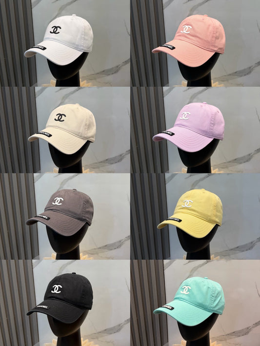 Chanel Logo Baseball Cap Cotton 323818