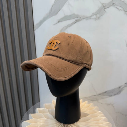 Chanel Logo Baseball Cap Cotton 323826