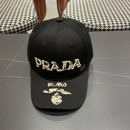 Prada Embroidered Logo Cap 221128