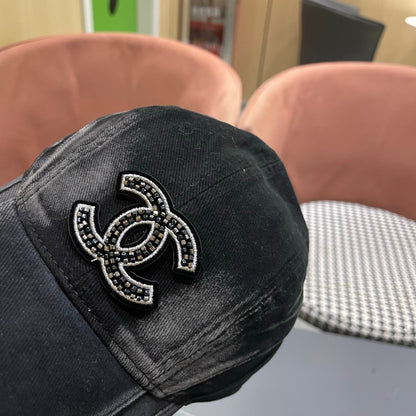 Chanel Embroidered Logo Cap 221124