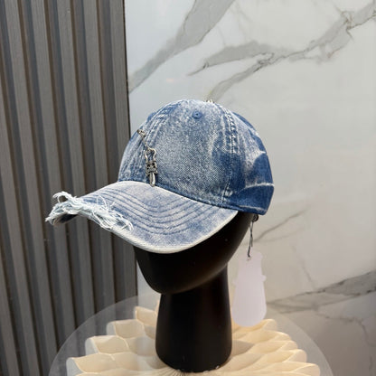 Chrome Hearts Washed Denim Baseball Cap 249996
