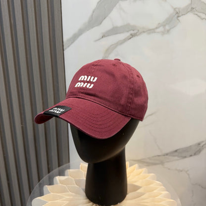 Miumiu Baseball Cap Cotton 262130