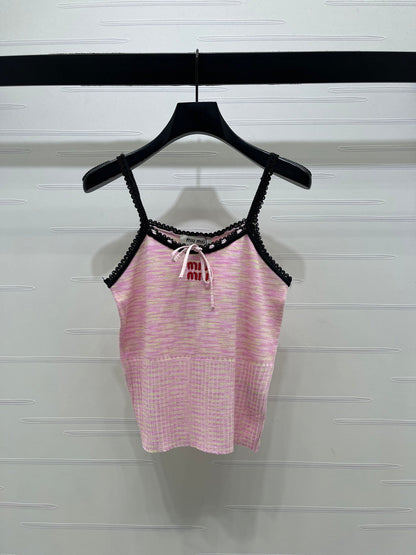 Miumiu 2026 Gradient Camisole Pink and Blue Polyester Viscose 352411