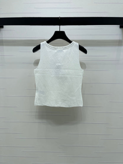 Dior 2026 Vest With Gold Button Wool