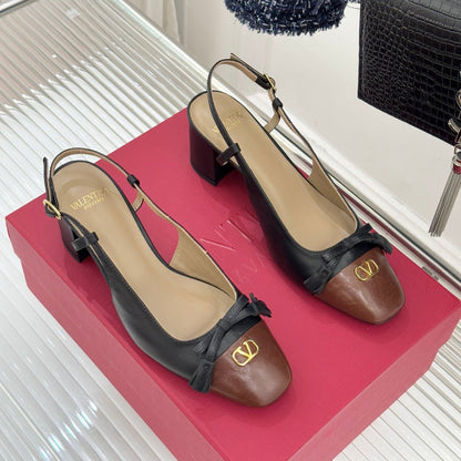 VT 26s Slingback 65 Sheepskin Gold Buckle 702242