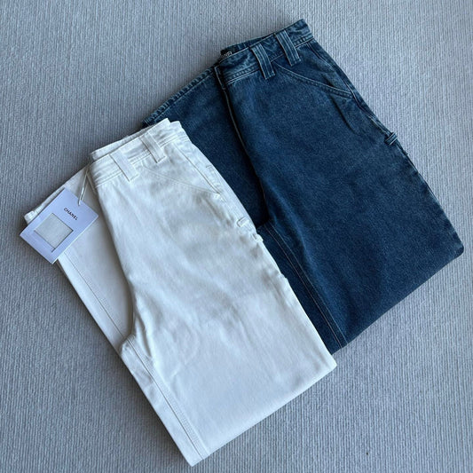 Chanel 2026 Jean Blue and White Cotton 360032