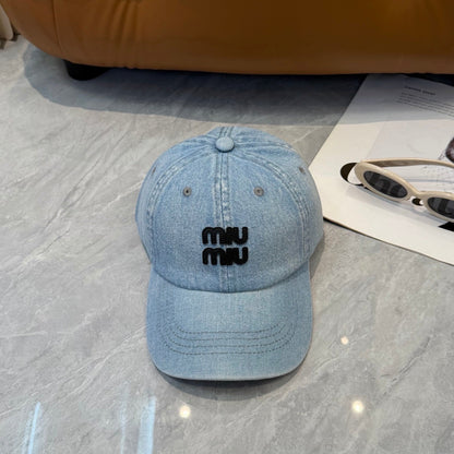Miumiu Denim Baseball Cap 250019