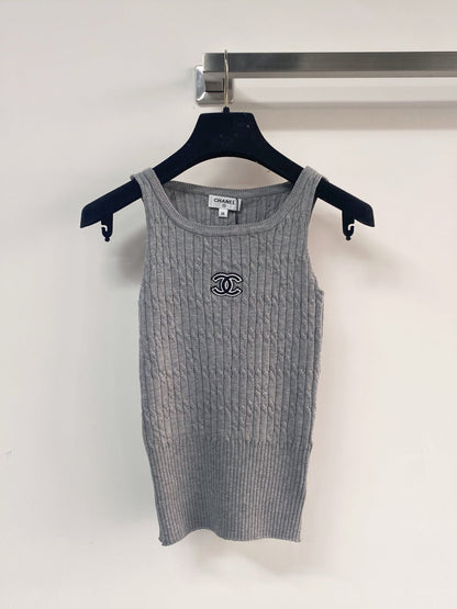 Chanel 2026 Knit Tank Top Wool Cashmere