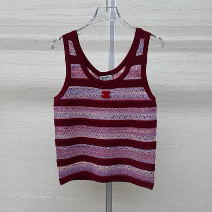 Chanel 2026 Crew Neck Vest Wool Acrylic 356917