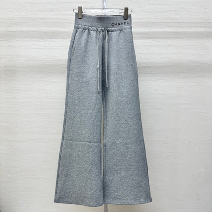Chanel 2026 Rhinestone Waistband Casual Pant Cotton 356983
