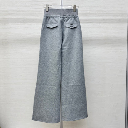 Chanel 2026 Rhinestone Waistband Casual Pant Cotton 356983
