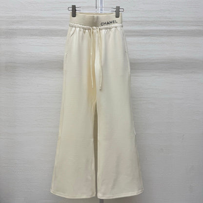 Chanel 2026 Rhinestone Waistband Casual Pant Cotton 356983