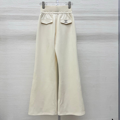 Chanel 2026 Rhinestone Waistband Casual Pant Cotton 356983