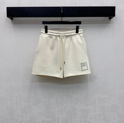 Dior 2026 Square-Frame Top and Shorts Set Cream Black Cotton