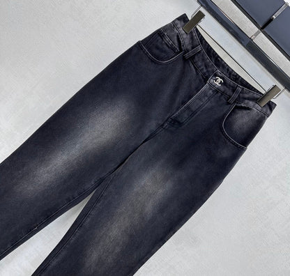 Chanel 2026 Jeans With Silver Buckle 359365