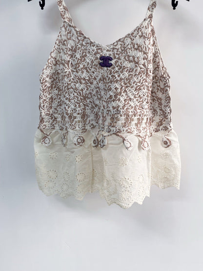 Chanel 2026 Camisole Brown Blue Red Wool Cashmere 149486