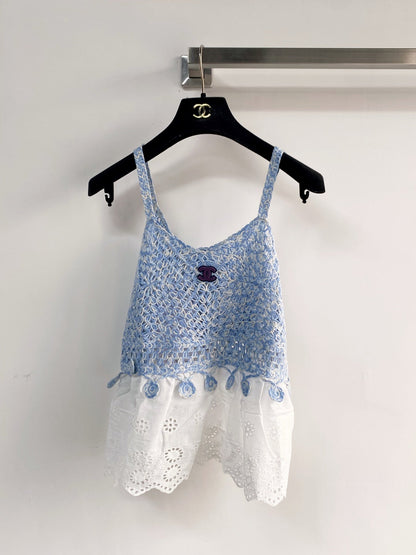 Chanel 2026 Camisole Brown Blue Red Wool Cashmere 149486