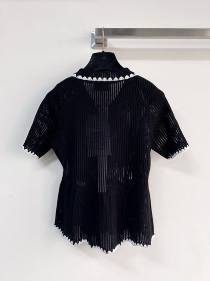 Chanel 2026 Short - sleeved Cardigan Sweater Wool 166812