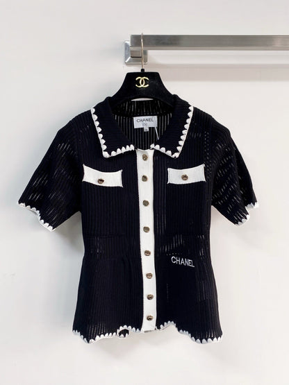Chanel 2026 Short - sleeved Cardigan Sweater Wool 166812