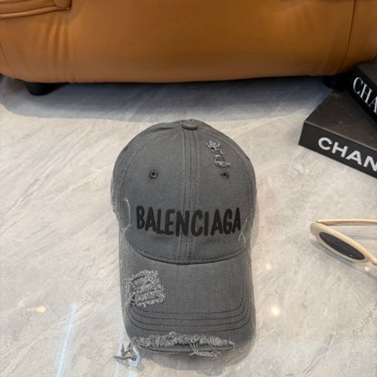 Balenciaga Washed And Distressed Baseball Cap 250025