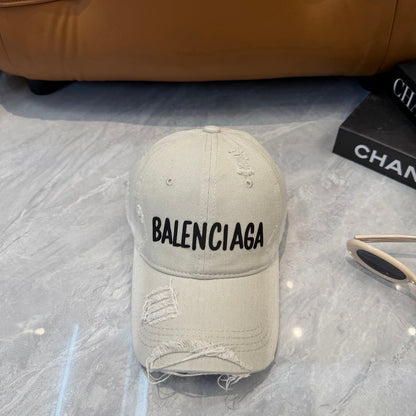 Balenciaga Washed And Distressed Baseball Cap 250025