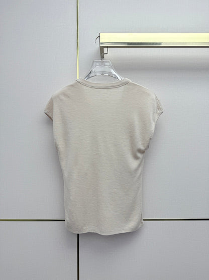 Chanel 2026 U-neck Top With 3D Flower 367688