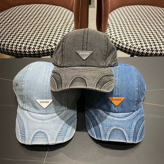 Balenciaga Logo Denim Hat 213509