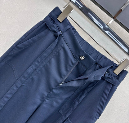 Chanel 2026 Drawstring Straight-leg Trouser Cotton 363900