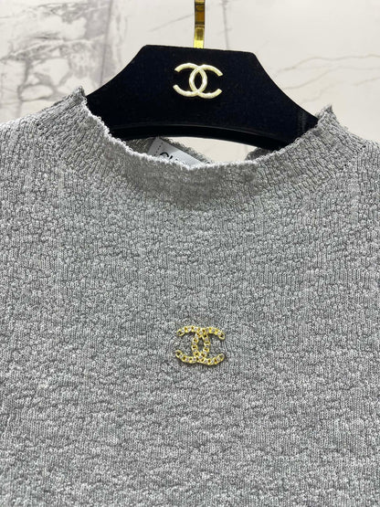 Chanel 2026 Knitted Short-sleeve Top 210742