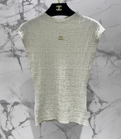Chanel 2026 Knitted Short-sleeve Top 210742