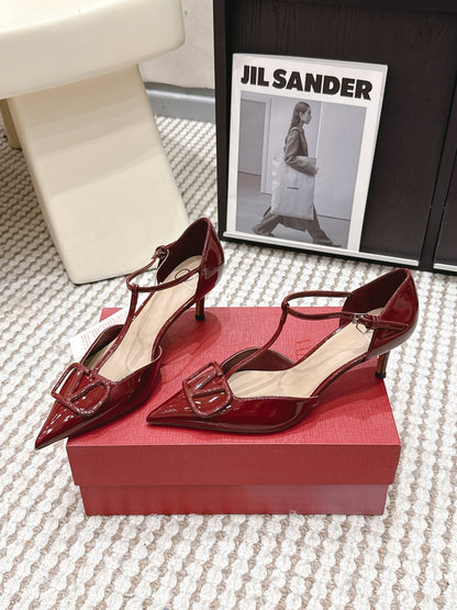 VT 26s High Heeled Open-toe Sandals 60 Patent Leather 722235