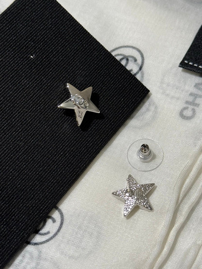 Chanel 2026 Star Double C Small Earrings