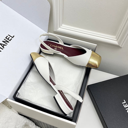 Chanel 2026 Square Toe Slingback Leather