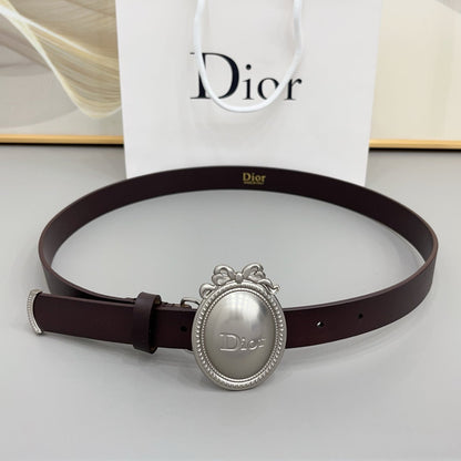 Dior Médaillon Belt 25mm Smooth Calfskin