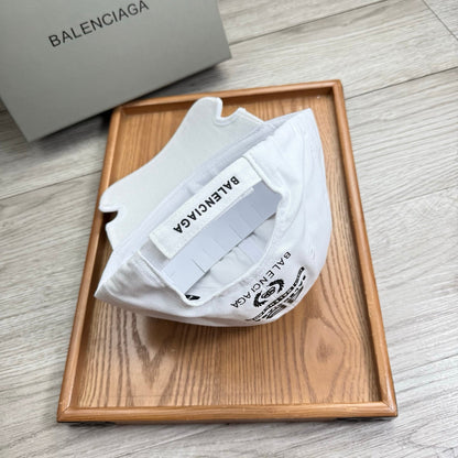Balenciaga Embroidered Distressed Cotton-twill Baseball Cap 240575