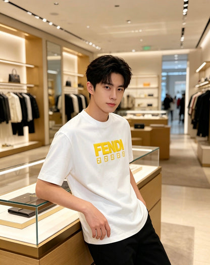Fendi 2026 Men's Short-Sleeve T-Shirt Cotton 830791