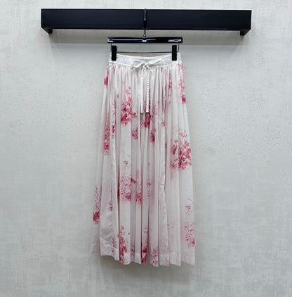 Dior 2026 Two-Piece Printed Midi Skirt Cotton 378658