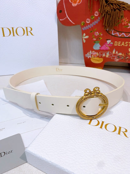 Dior Médaillon Belt 30mm With Bow Calfskin 207707