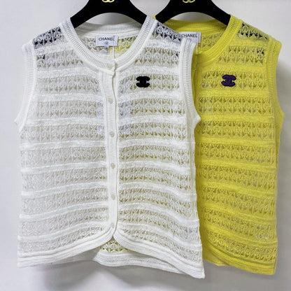 Chanel 2026 Knit Vest Vibrant Wool Laine 454064