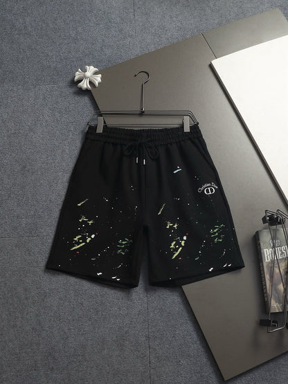 CD 26A Men Terry Cloth Short Oblique Embroidery Fabric 285977