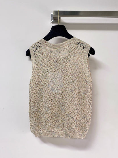 Chanel 2026 Knit Vest Vibrant Wool Laine 463540