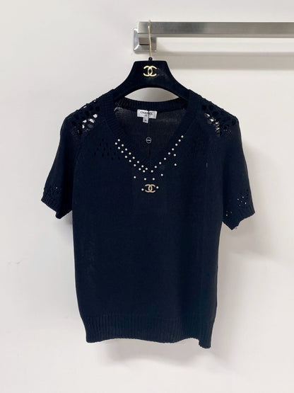 Chanel 2026 Short-Sleeve Shirt Nitrile Cotton 471933