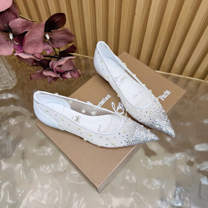 Christian Louboutin 2026 Miss Z Degrastrassina Perla Pump Mesh Strass 853079