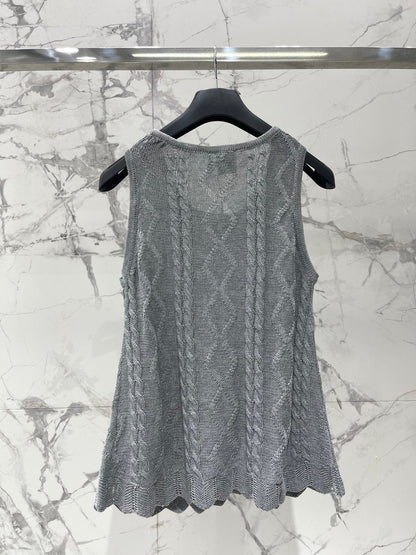Dior 2026 Knitted Sleeveless Vest Cotton 482685