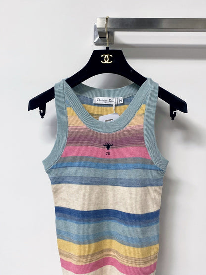 Dior 2026 Multicolor Vest Wool Cotton 529388